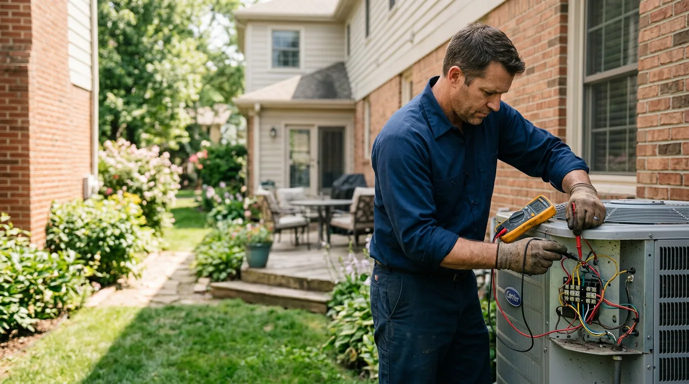 HVAC technician working near Dalzell, IL